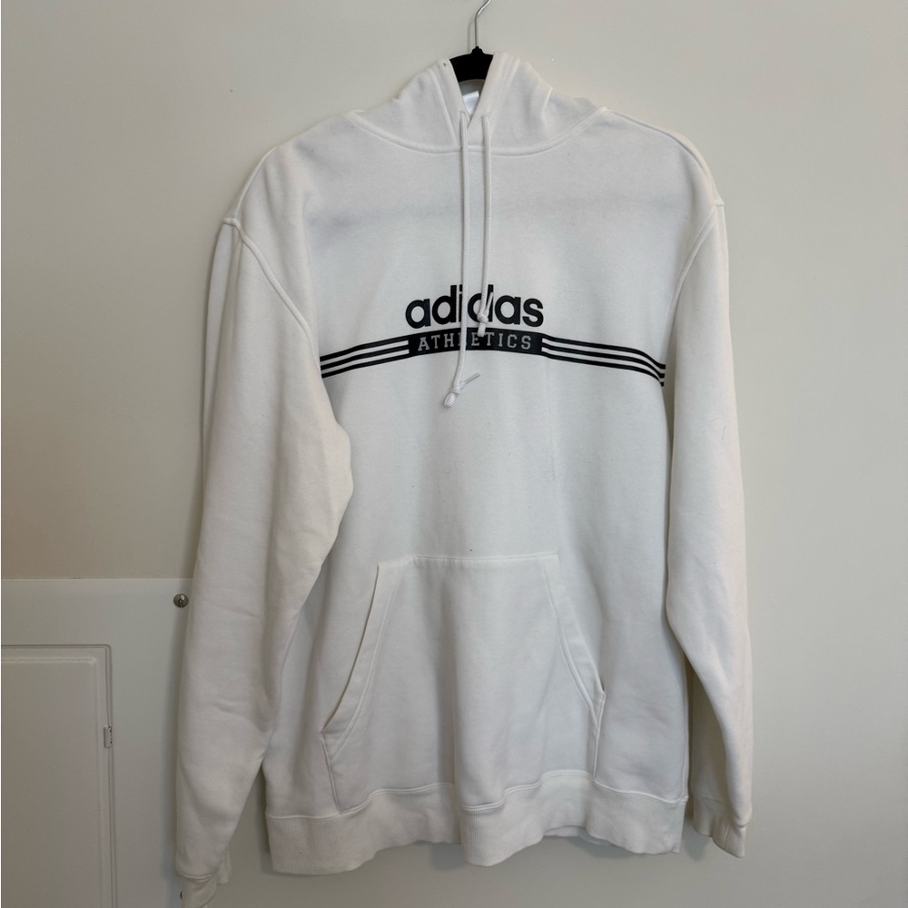 Adidas White Hoodie – Size Medium
